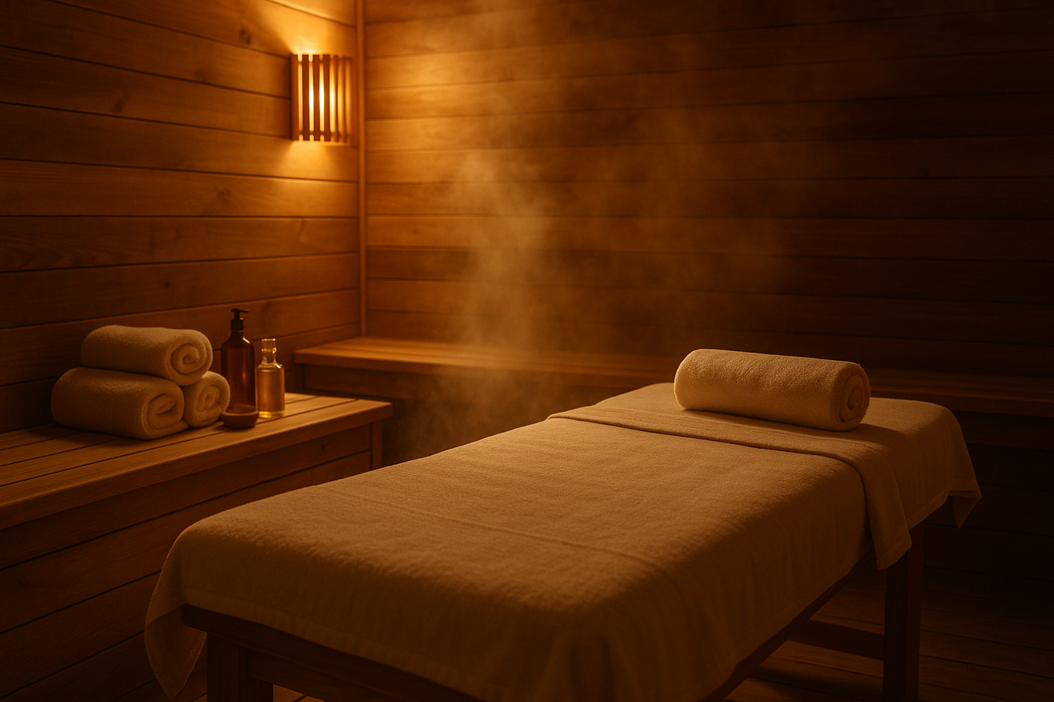 sauna massage setting